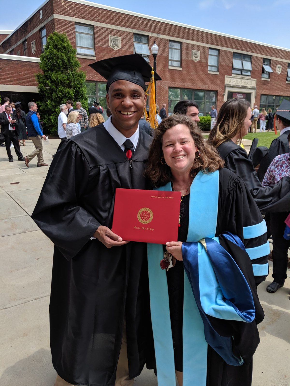 Celebrating a student at graduation